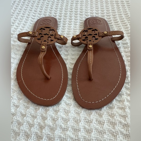 Tory Burch Miller Leather Sandals - Picture 2 of 4